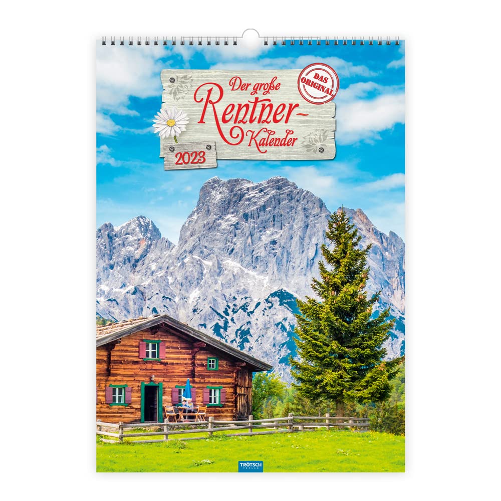 Trötsch Großbildkalender Der große Rentnerkalender 2023: Wandkalender Cartoons
