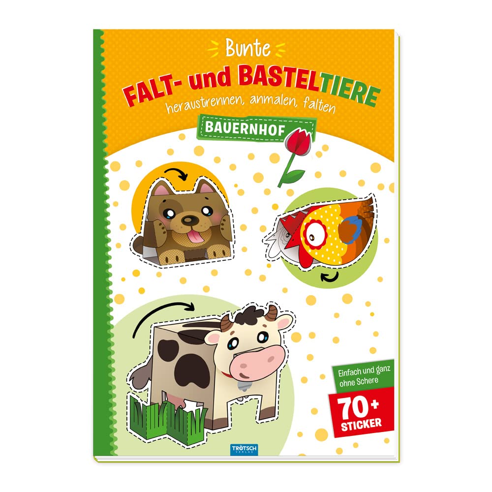 Trötsch Bastelbuch Bunte Falt- und Basteltiere - Bauernhof Non-fiction