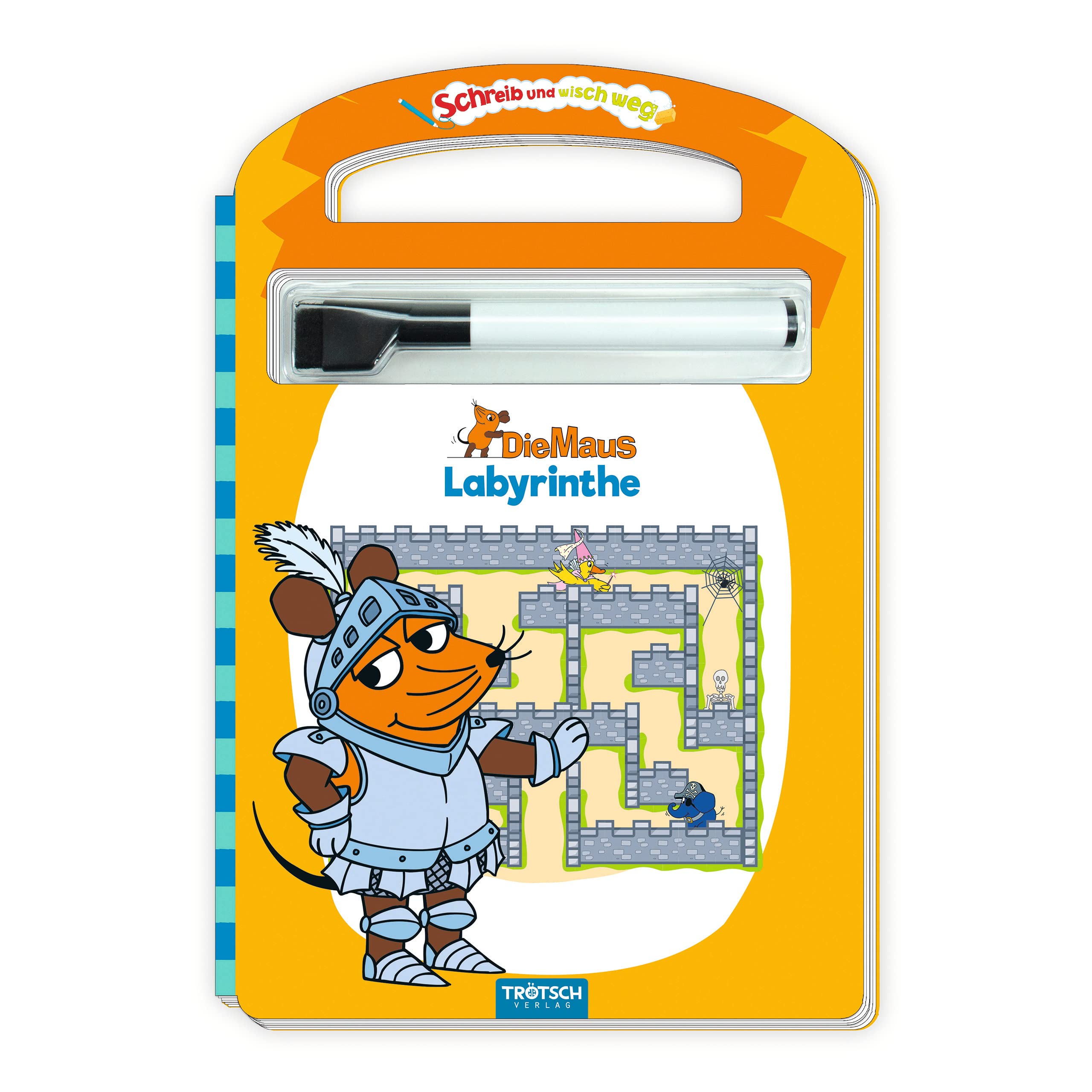 Trötsch Die Maus Schreib und wisch weg Pappenbuch Labyrinthe book