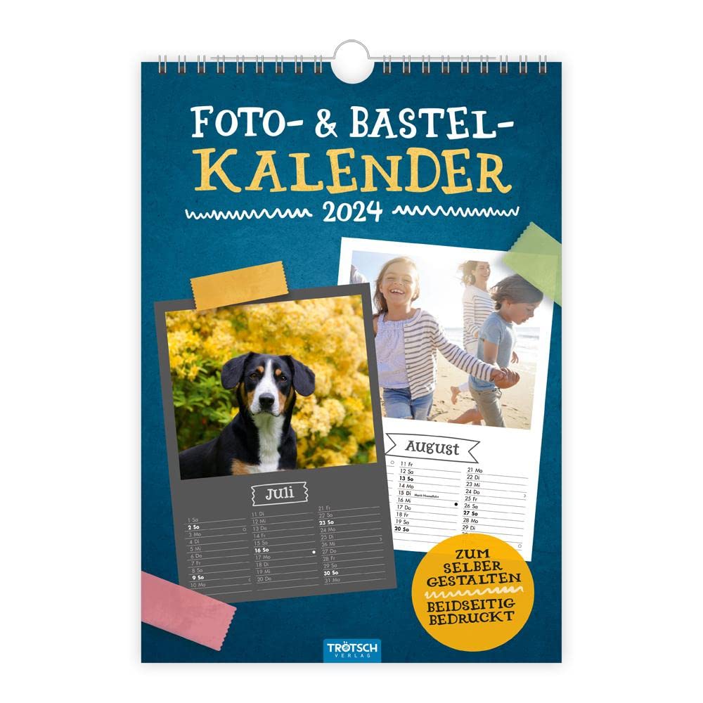 Trötsch Foto- und Bastelkalender A4 2024: selbstgestalten basteln schenken kreativ sein book