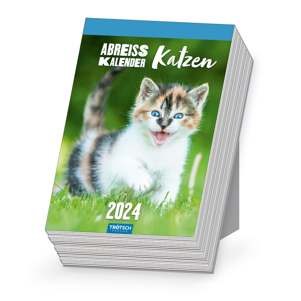 Trötsch Abreißkalender Katzen 2024: Aufstellkalender Tischkalender Abreißkalender Leisure, Home & Garden