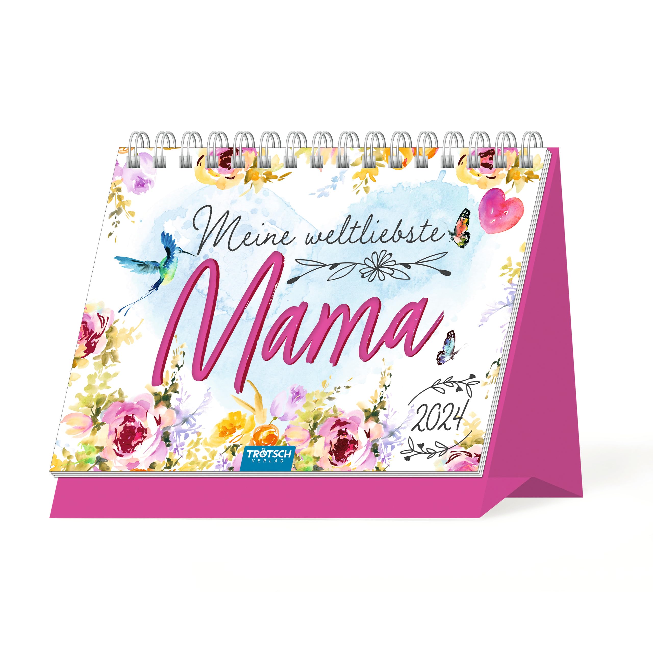 Trötsch Aufstellkalender Meine weltbeste Mama 2024: Aufstellkalender Tischkalender book