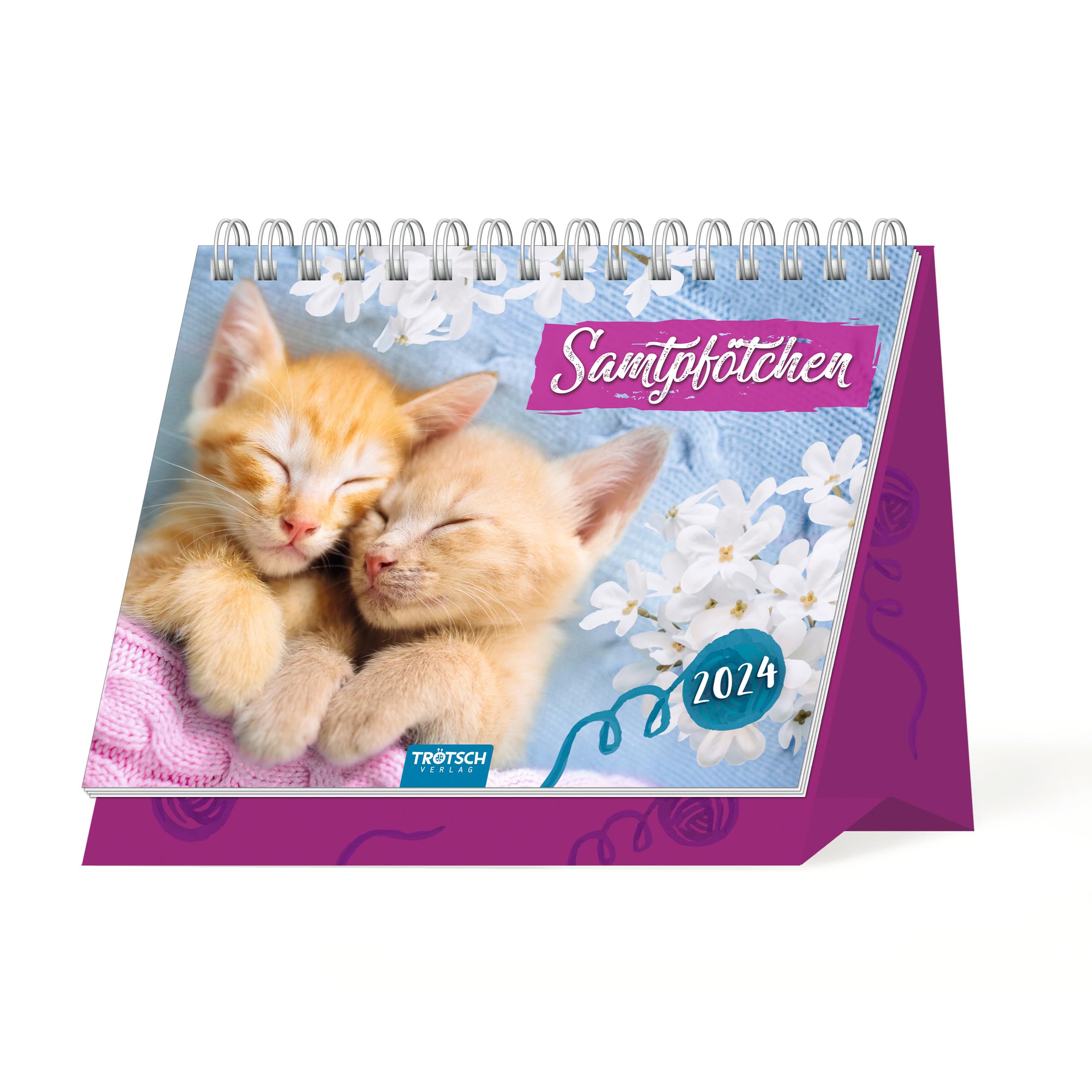 Trötsch Aufstellkalender Samtpfötchen 2024: Aufstellkalender Tischkalender book