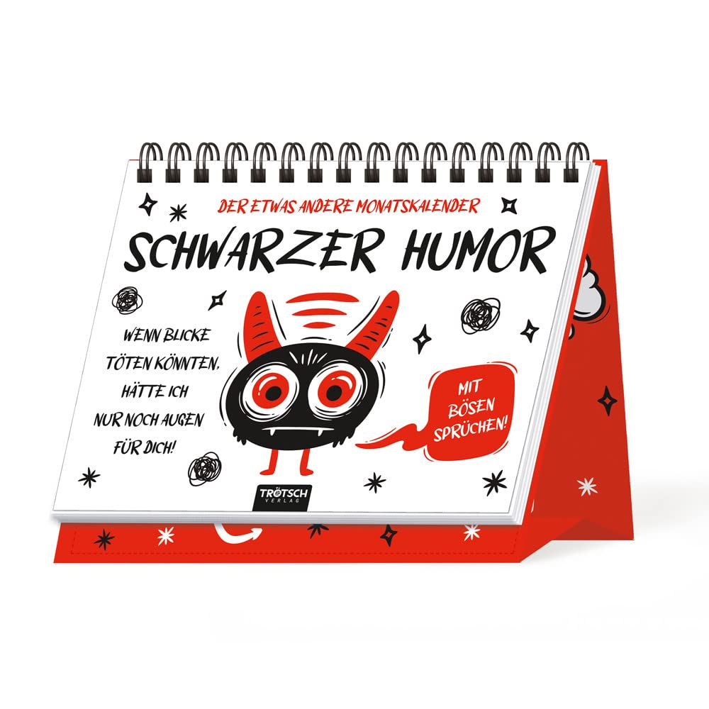 Trötsch Aufstellkalender Schwarzer Humor 2024: Aufstellkalender Tischkalender Leisure, Home & Garden