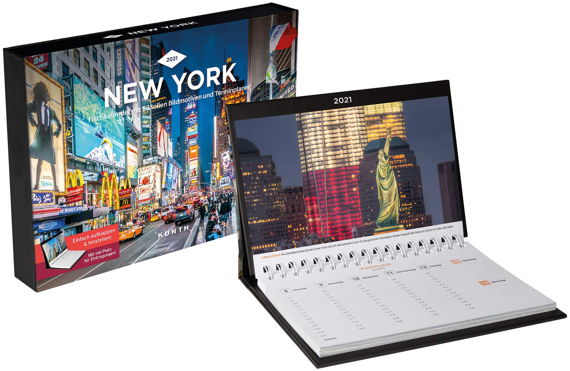 New York Tischkalender 2021: Wochenkalender mit Terminplaner (KUNTH Tischkalender mit Wochenplaner) Photography