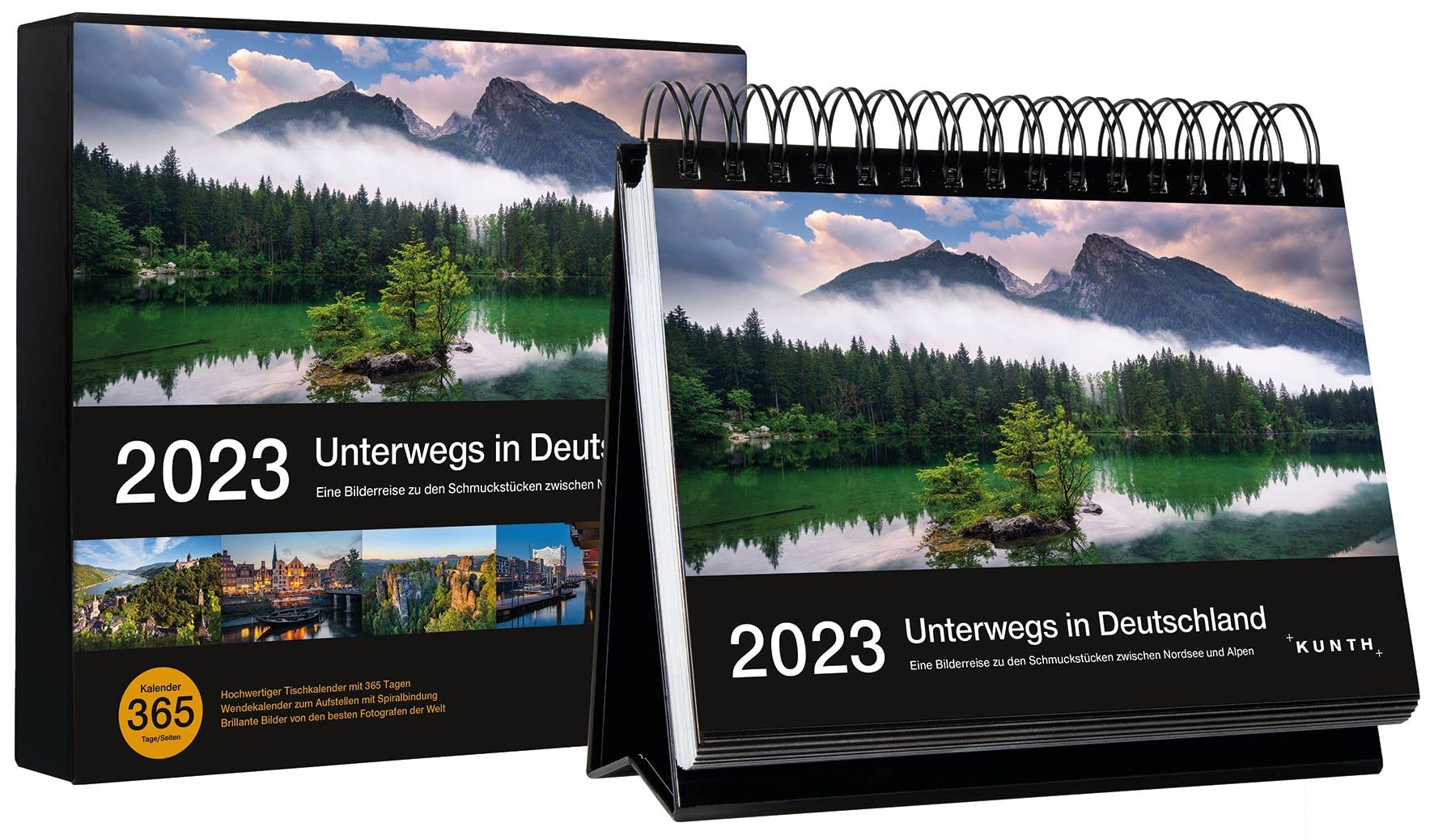 Unterwegs in Deutschland 2023 (KUNTH Tischkalender 365 Tage) Film, Art & Culture