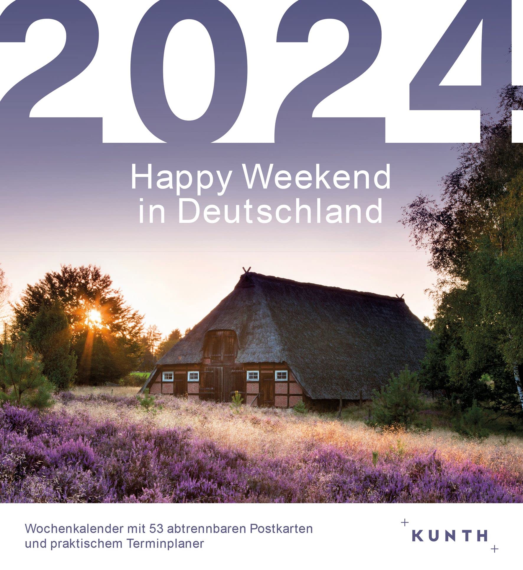 Happy Weekend in Deutschland - KUNTH Postkartenkalender 2024: Hochwertiger Tischkalender mit 53 traumhaften Postkarten (auch zum Aufhängen) book