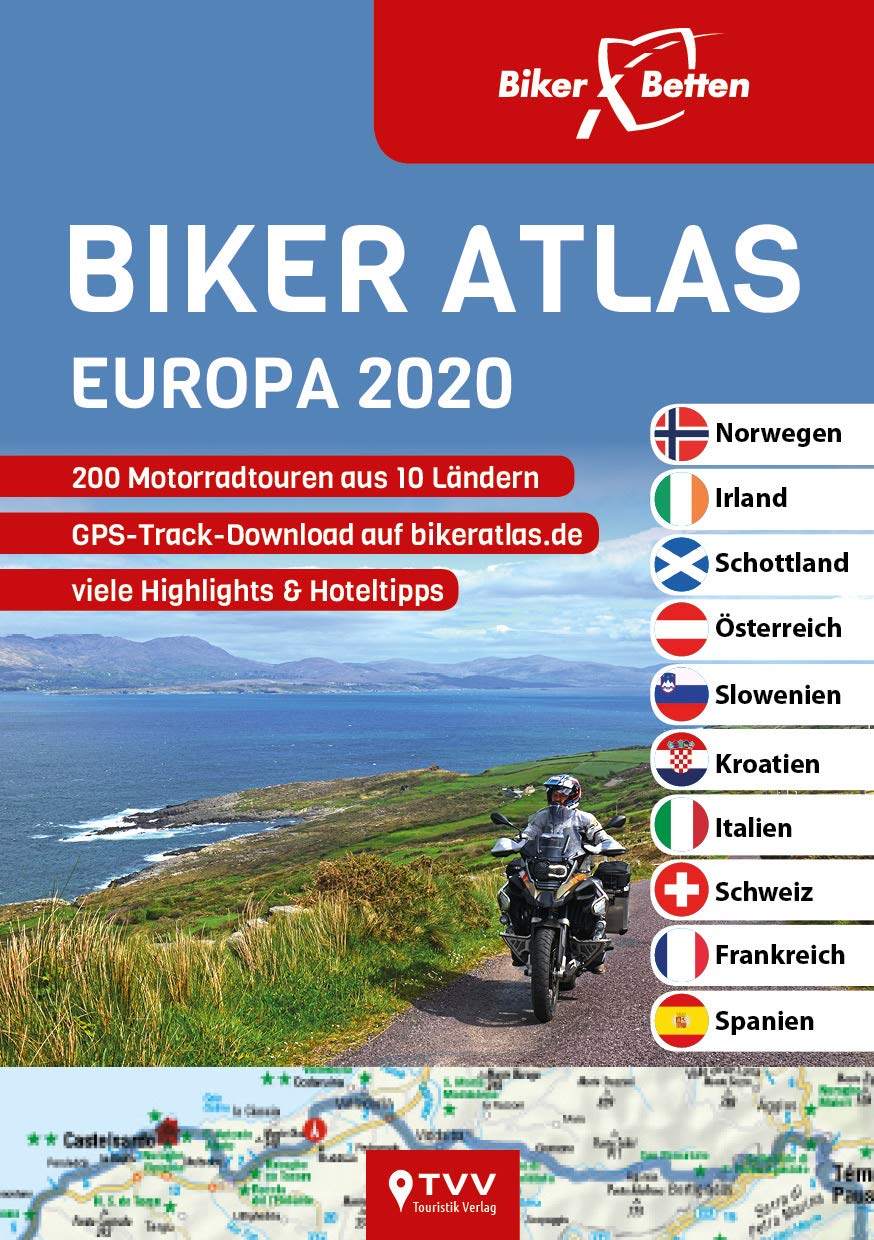 Biker Atlas EUROPA 2020: 200 Motorradtouren aus 10 Ländern Leisure, Home & Garden