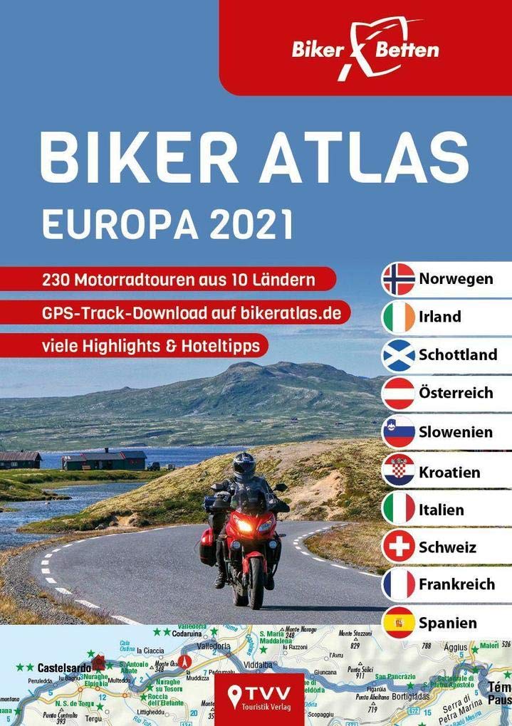 Biker Atlas EUROPA 2021 book