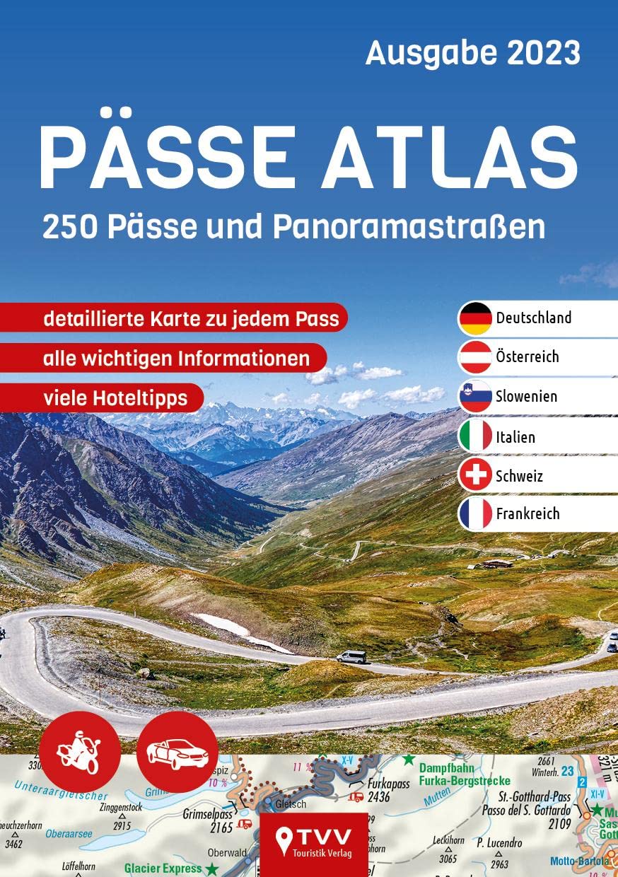 PÄSSE ATLAS 2023: 250 Pässe und Panoramastraßen Leisure, Home & Garden