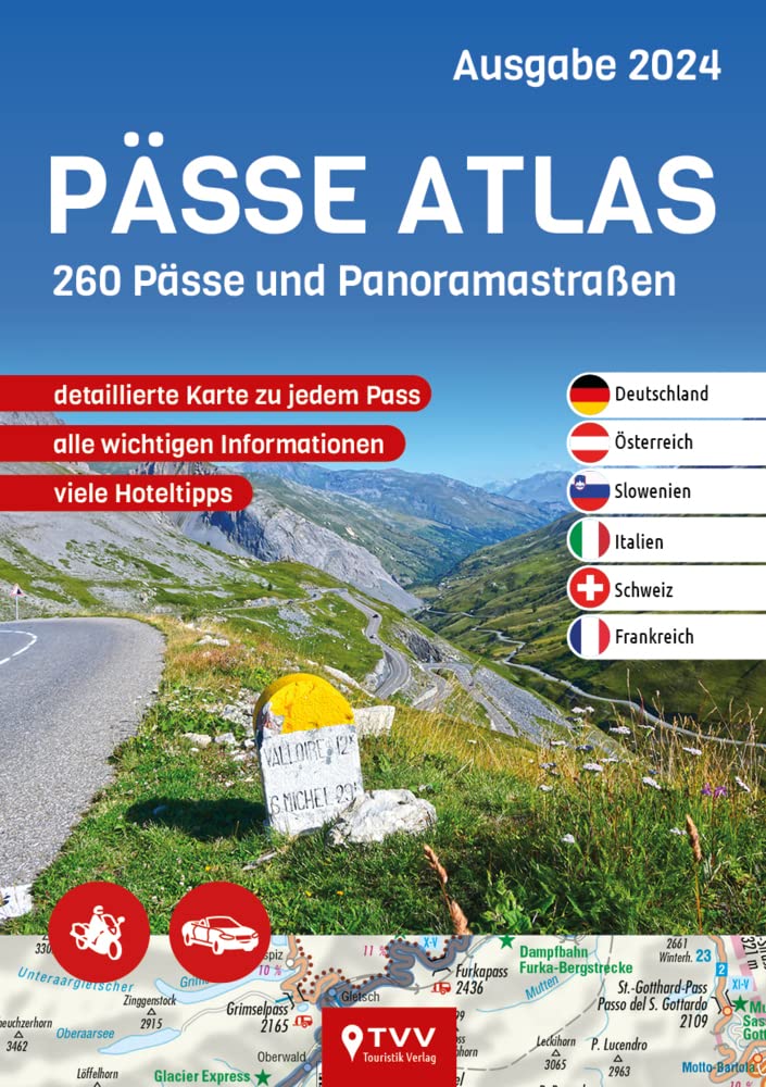PÄSSE ATLAS 2024: 261 Pässe und Panoramastraßen book