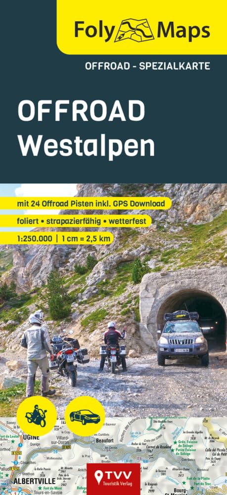 FolyMaps OFFROAD Westalpen 1:250 000 Leisure, Home & Garden