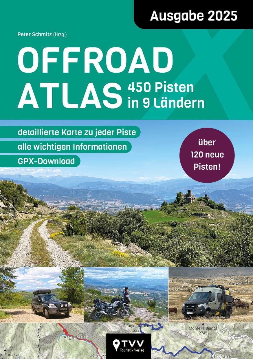 Offroad Atlas 2025: 450 Pisten in 9 Ländern Leisure, Home & Garden