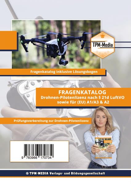 Fragenkatalog für die Drohnenlizenz auch für A1/A2/A3 (Printversion/Buch): mit Lösungsbogen Leisure, Home & Garden