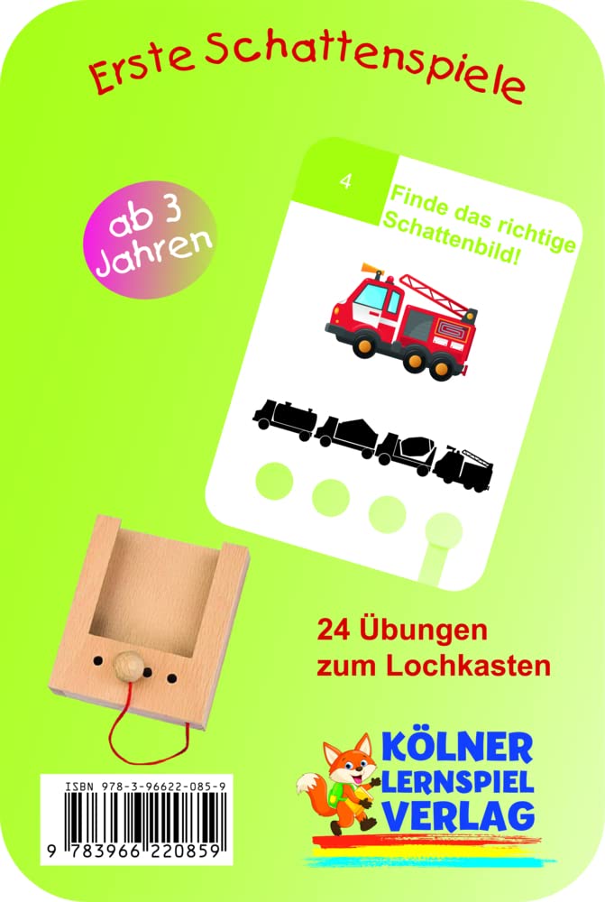 Erste Schattenspiele: Kartensatz zum Lochkasten Books