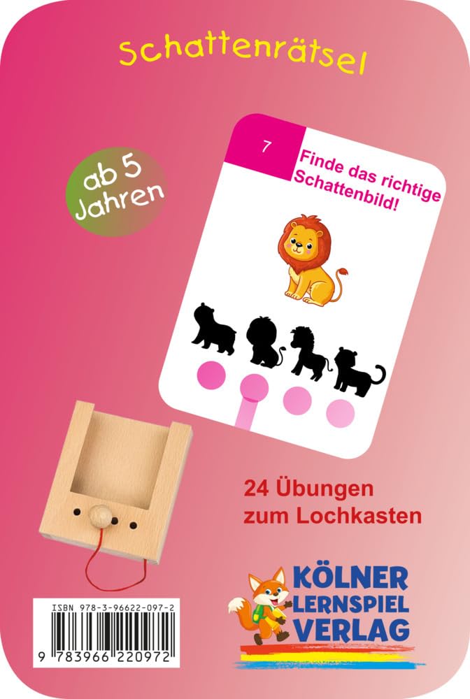 Schattenrätsel: Kartensatz zum Lochkasten Books