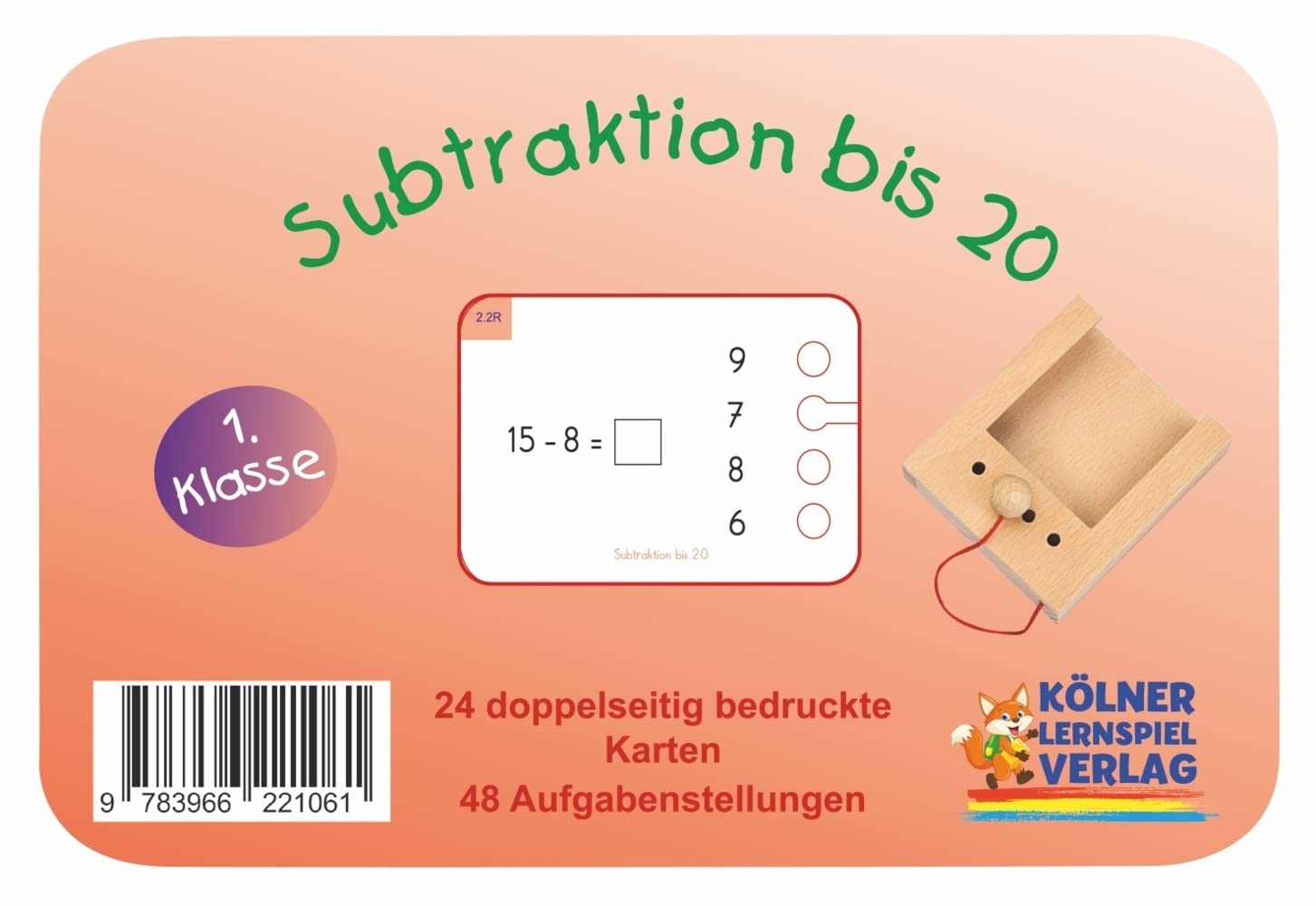 Subtraktion bis 20: Kartensatz zum Lochkasten Children's books