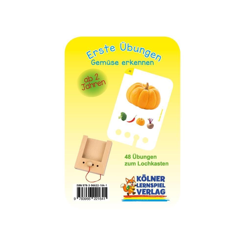 Erste Übungen - Gemüse erkennen: Kartensatz für den Lochkasten Children's books