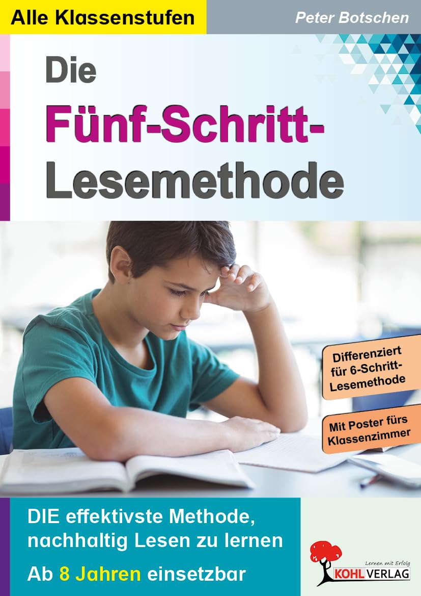 Die 5-Schritt-Lesemethode: DIE effektivste Methode, nachhaltig Lesen zu lernen Learning & Reference