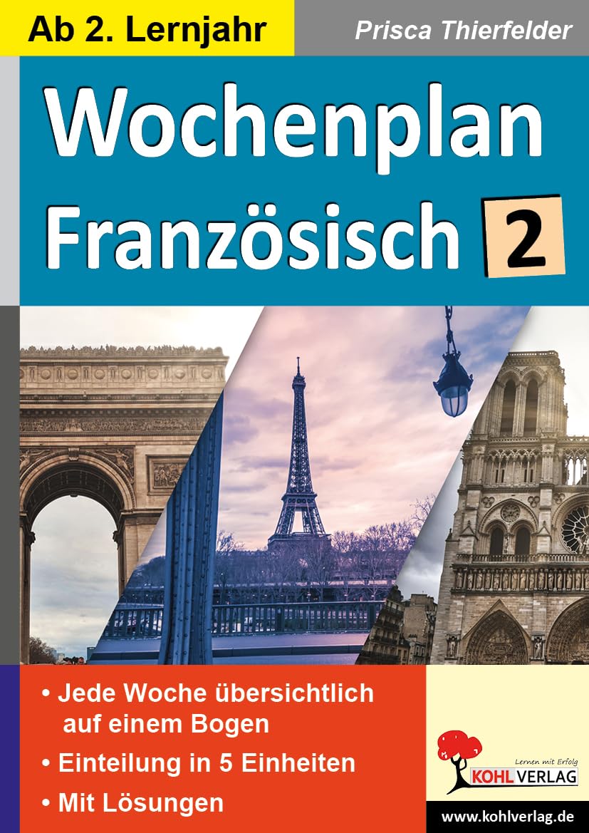 Wochenplan Französisch / ab 2. Lernjahr Foreign Languages ​​& Dictionaries
