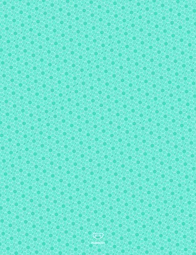 PepMelon: Gepunktetes Notizbuch A4 / Dotted bullet journal notebook A4 paper block - 108 Seiten Tagebuch, dot points grid / gepunktetes Papier, ... (matt), Fliesenmuster Türkis (Tile Patter Business, Finance & Career