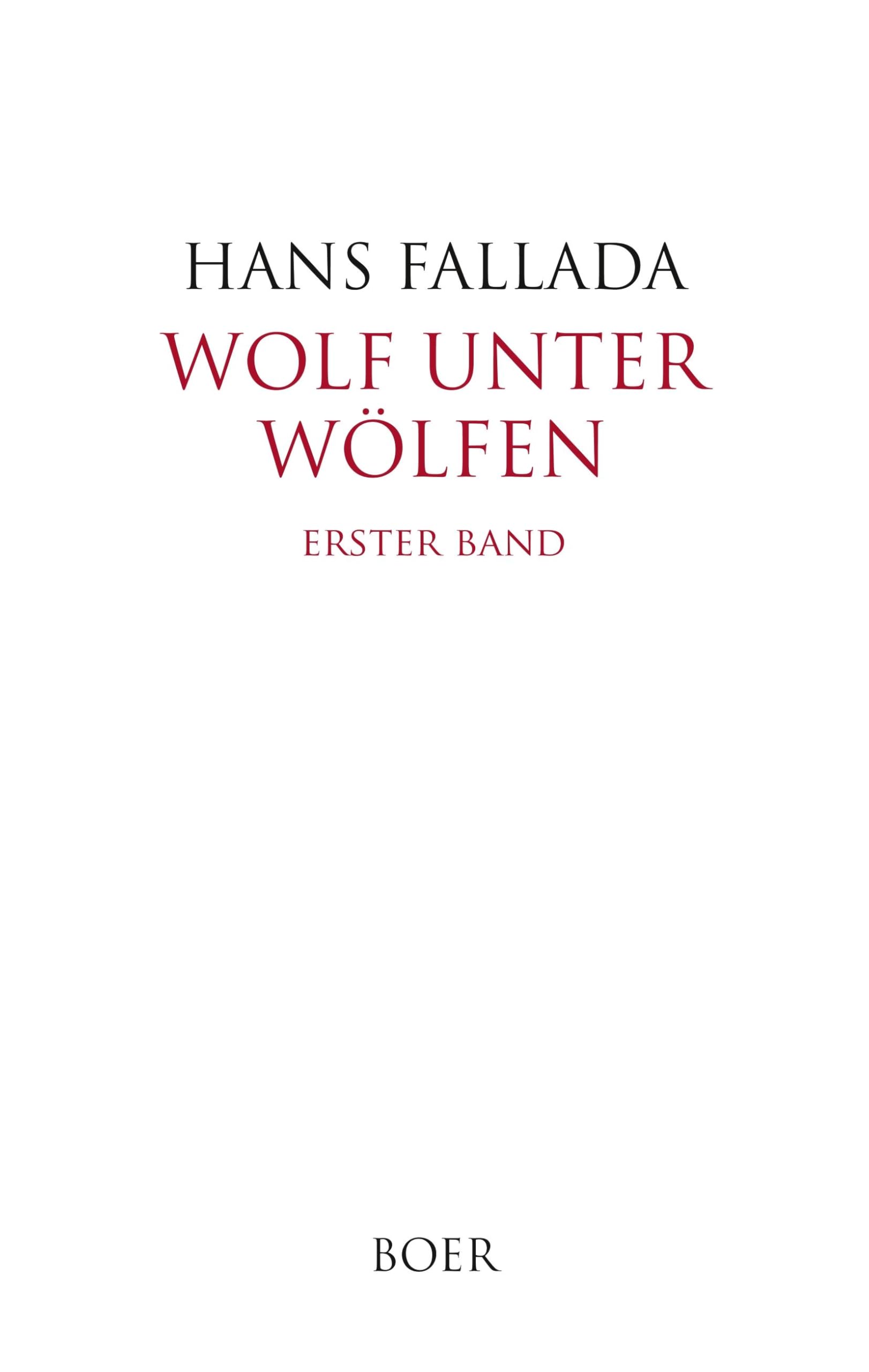 Wolf unter Wölfen Band 1: Die Stadt und ihre Ruhelosen Classics
