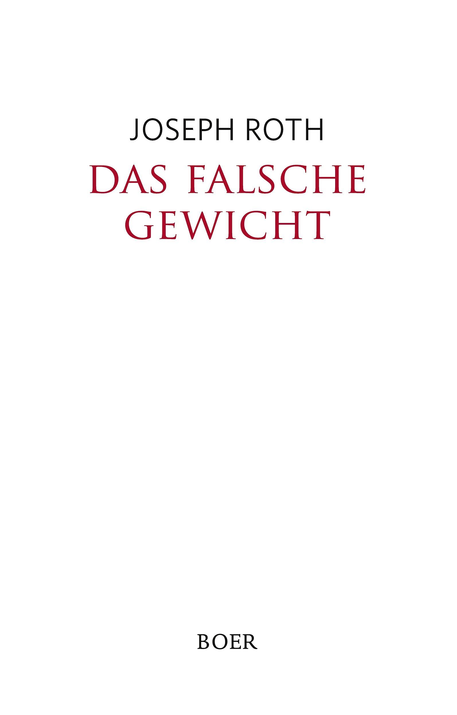 Product Image: Das falsche Gewicht