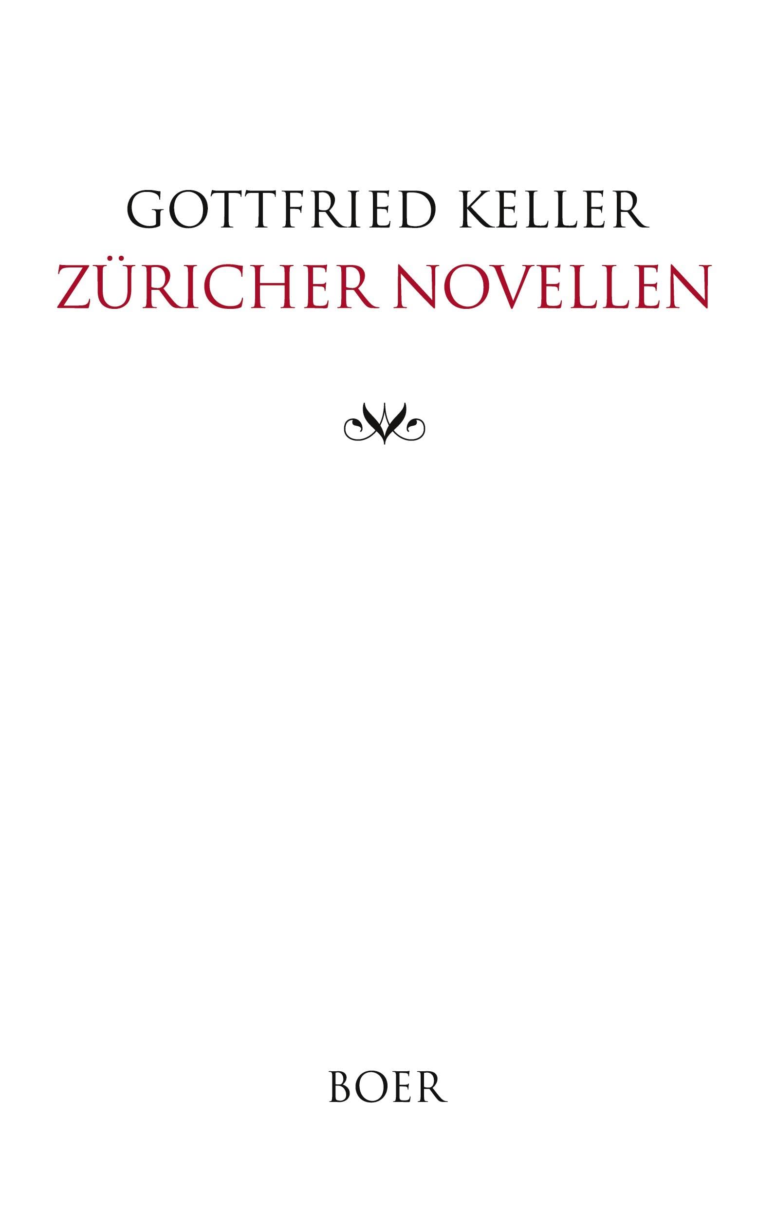 Züricher Novellen Essays & Short Stories