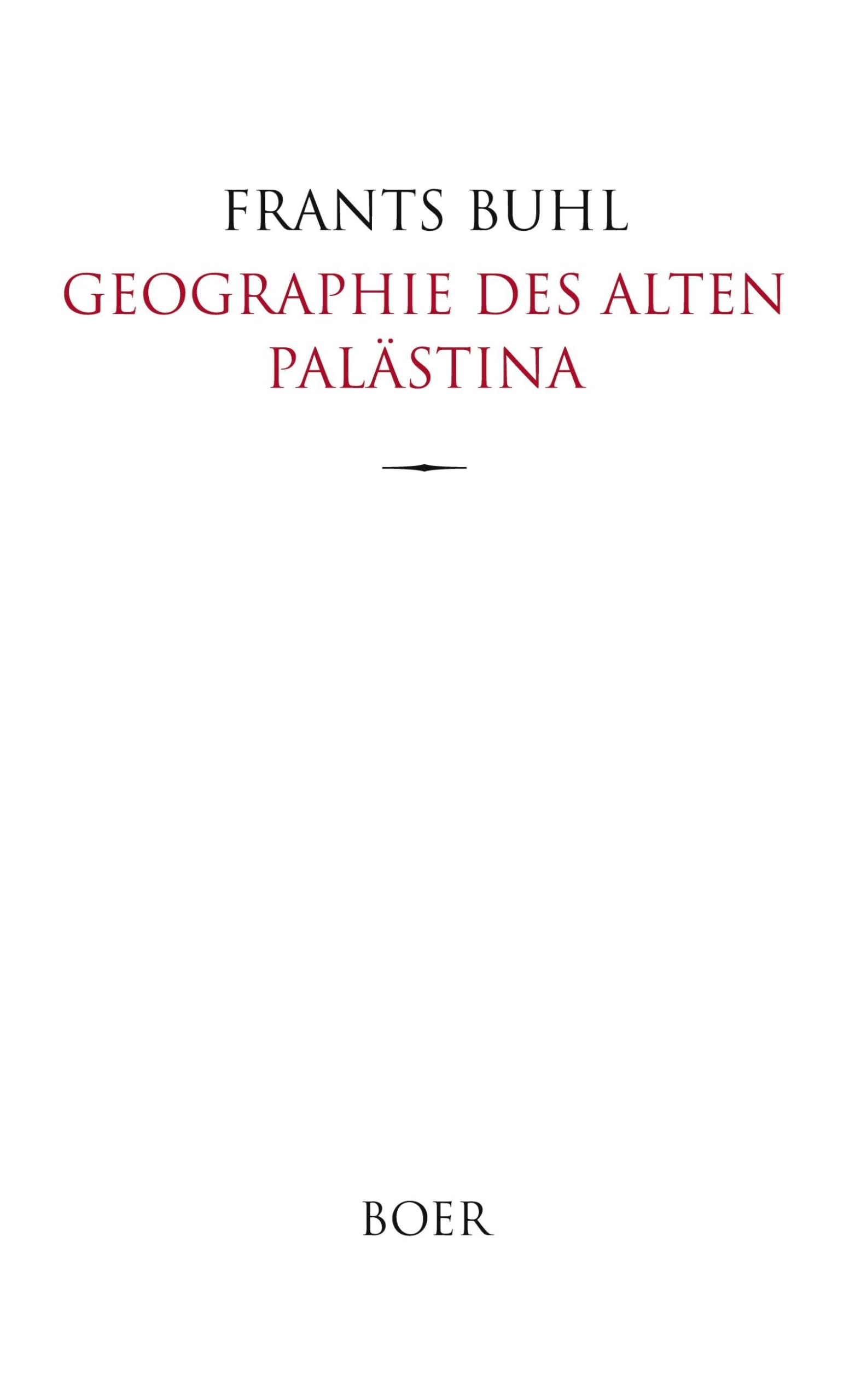 Geographie des alten Palästina Social Sciences