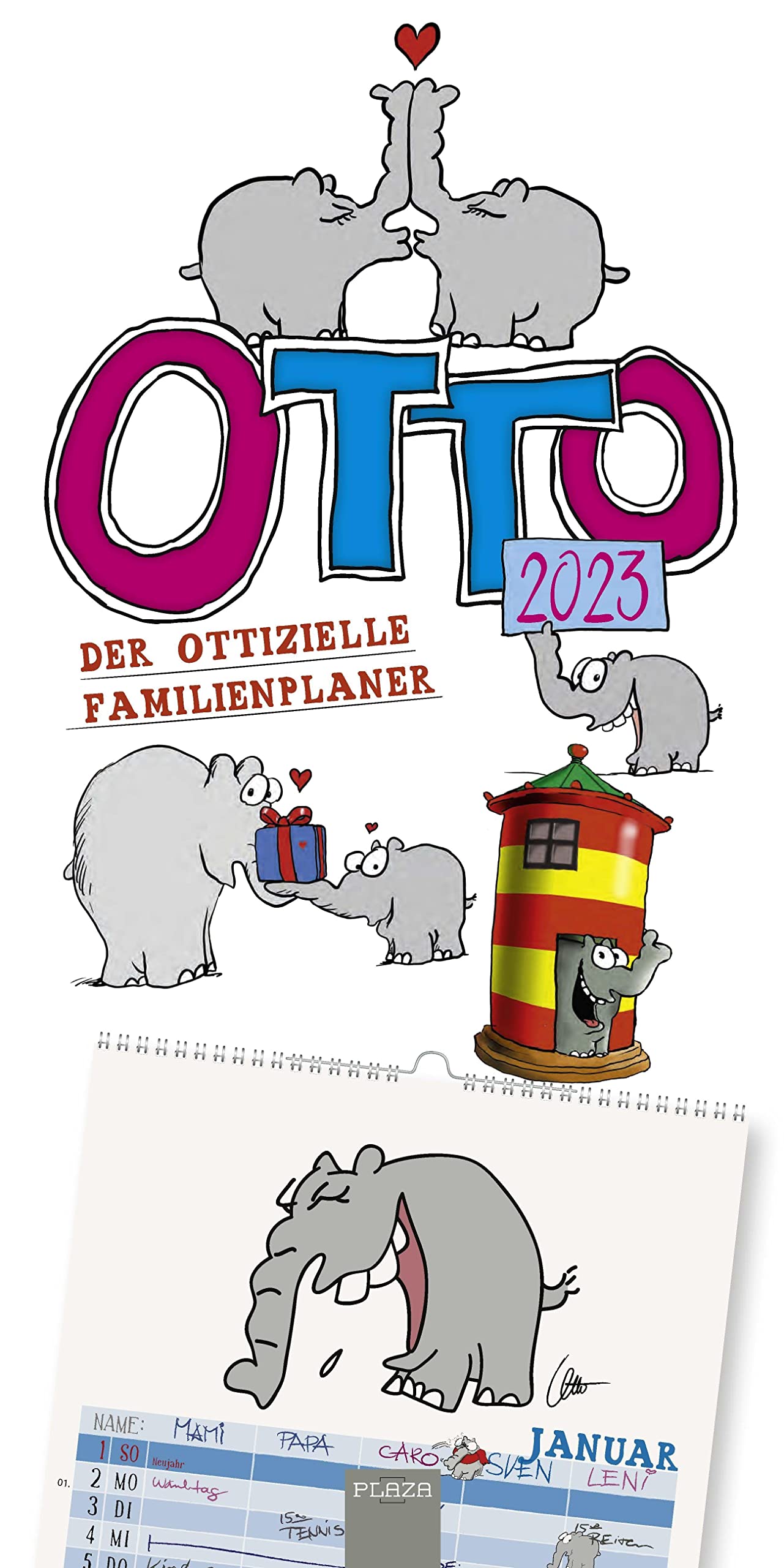 Otto 2023 - Otto Waalkes & Ottifanten: Der ottizielle Familienplaner Leisure, Home & Garden