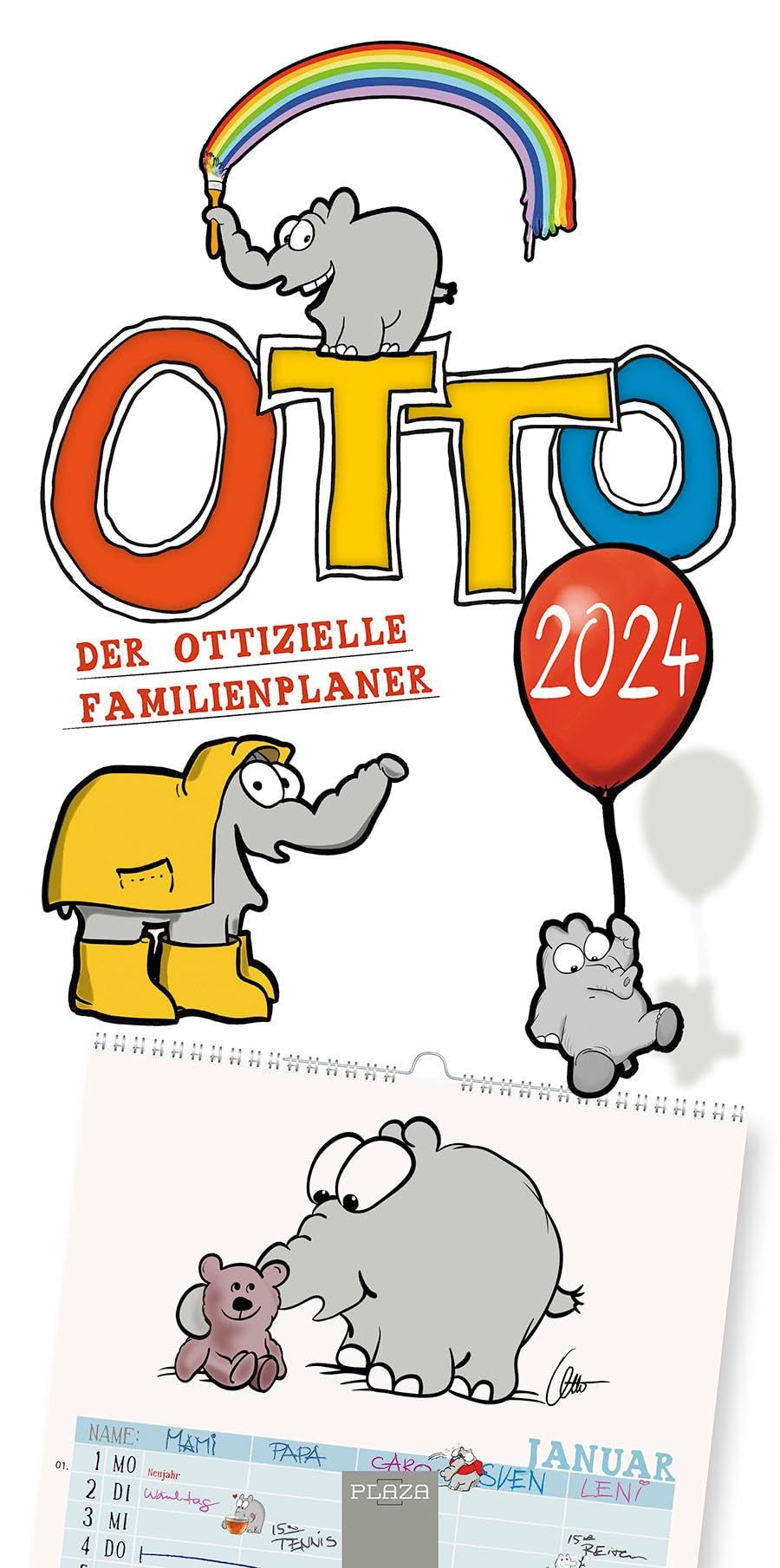 Otto 2024 - Otto Waalkes & Ottifanten: Der ottizielle Familienplaner Leisure, Home & Garden