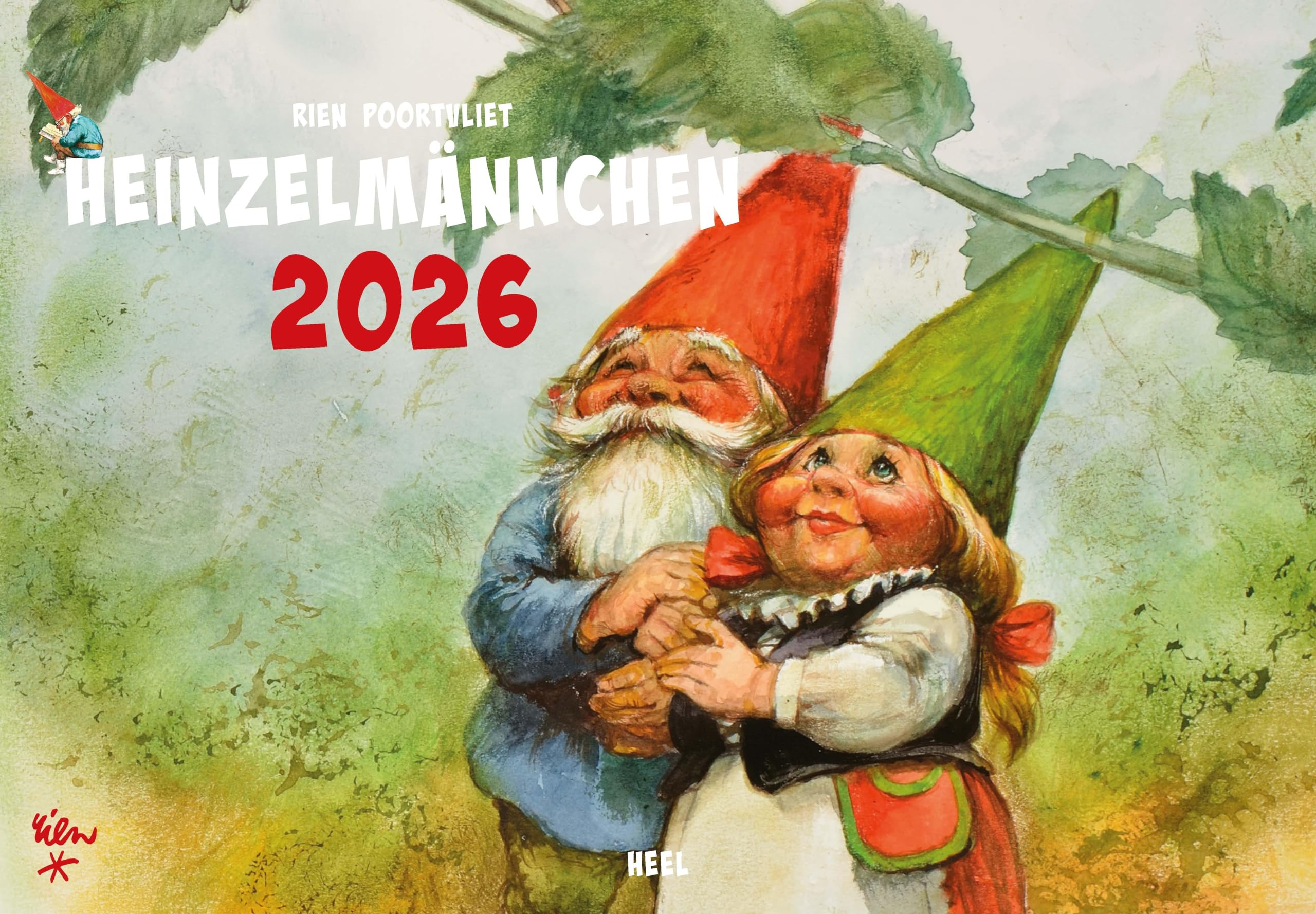 Heinzelmännchen Kalender 2026: Märchenhafte Zeichnungen des niederländischen Malers Rien Poortvliet Arts & Music