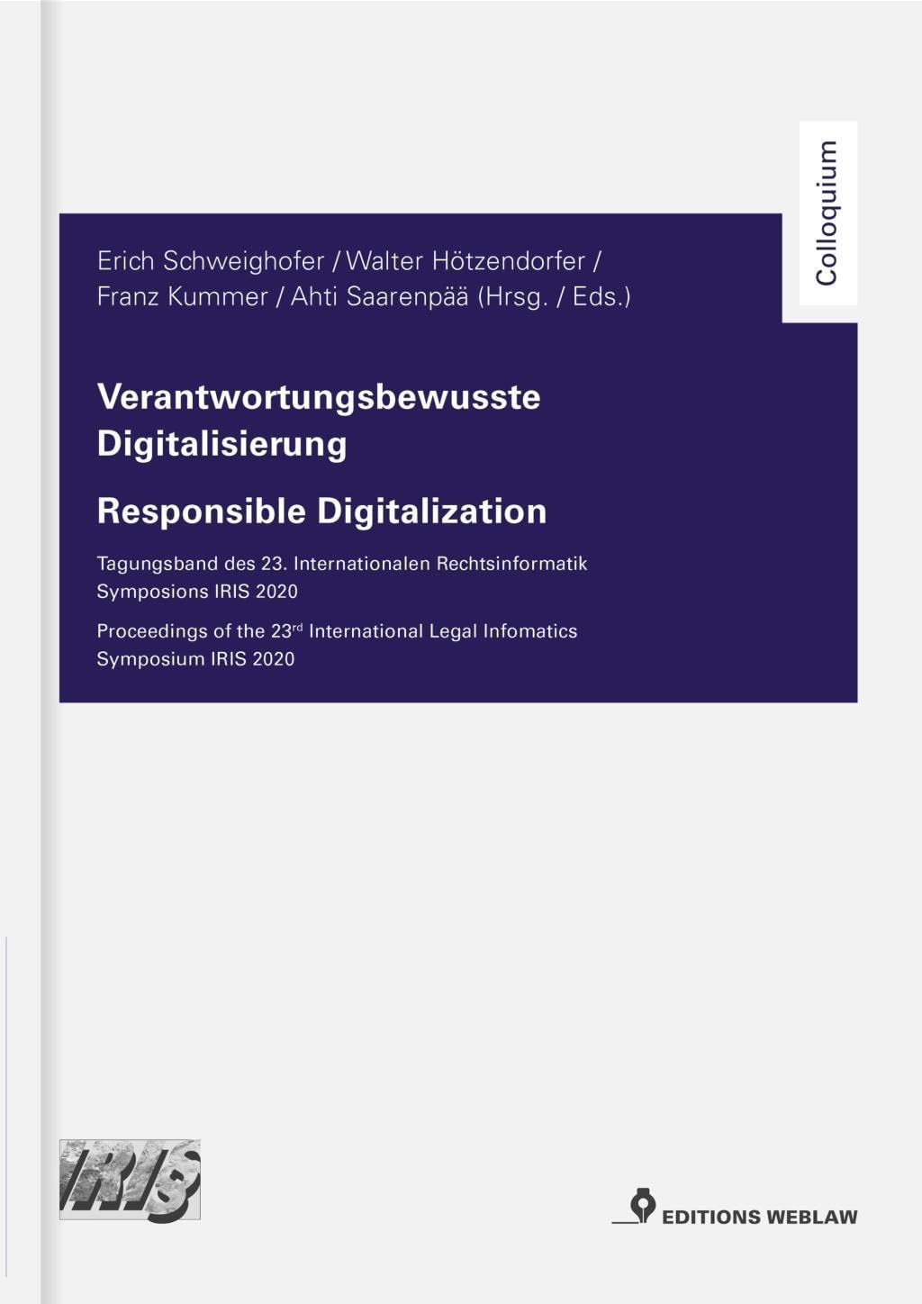 Verantwortungsbewusste Digitalisierung / Responsible Digitalization book