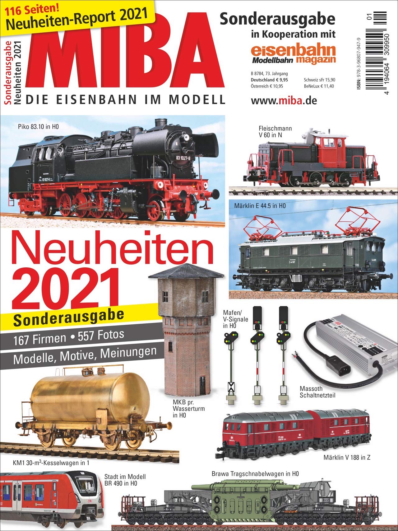 Neuheiten-Report 2021. MIBA-Sonderheft. Neuheiten von rund 200 Modellbahn-Herstellern der Spielwarenmesse. book