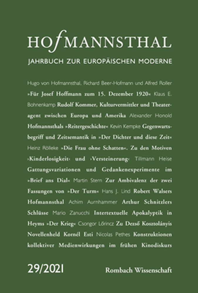 Hofmannsthal – Jahrbuch zur europäischen Moderne Books
