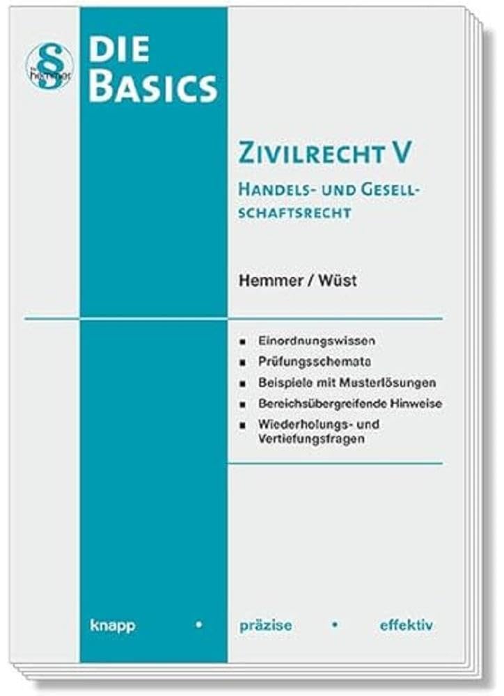 Basics Zivilrecht V - Handels- und Gesellschaftsrecht Law Books