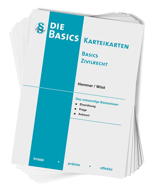 30200 - Karten Basics - Zivilrecht: knapp - präzise - effektiv (Karteikarten - Zivilrecht) Law