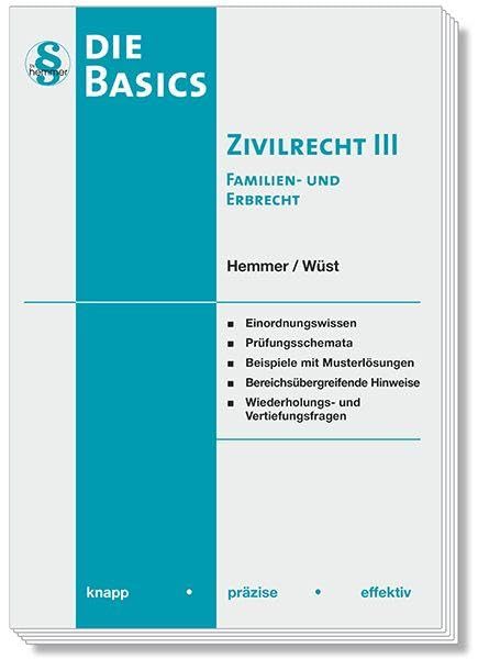 Die Basics Zivilrecht III -Familien- und Erbrecht Law