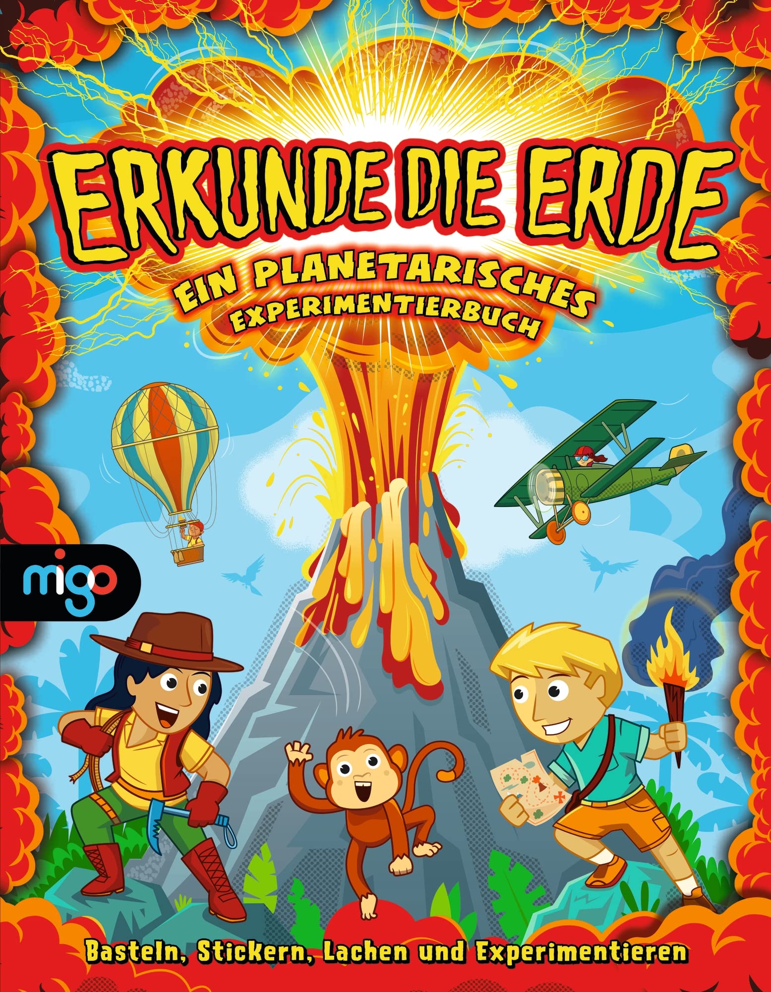Erkunde die Erde: Ein planetarisches Experimentierbuch. Basteln, Stickern, Lachen und Experimentieren. Interaktives Kinderbuch zum Mitmachen, Basteln ... ab 6 Jahren (Das Spaßlabor für Kinder) Tiptoi & Games