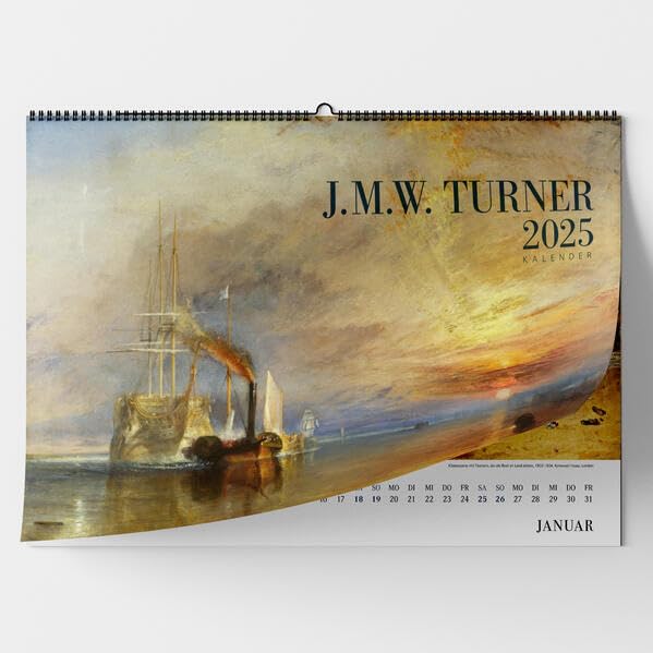 William Turner. Wandkalender 2025: Seestücke. Film, Art & Culture