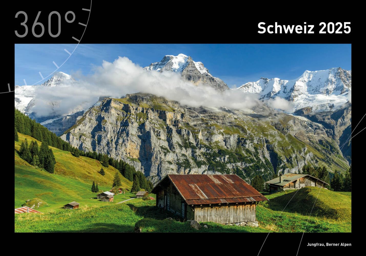 360° Schweiz Premiumkalender 2025 (360° Premiumkalender 2025: (50 x 35 cm)) Leisure, Home & Garden