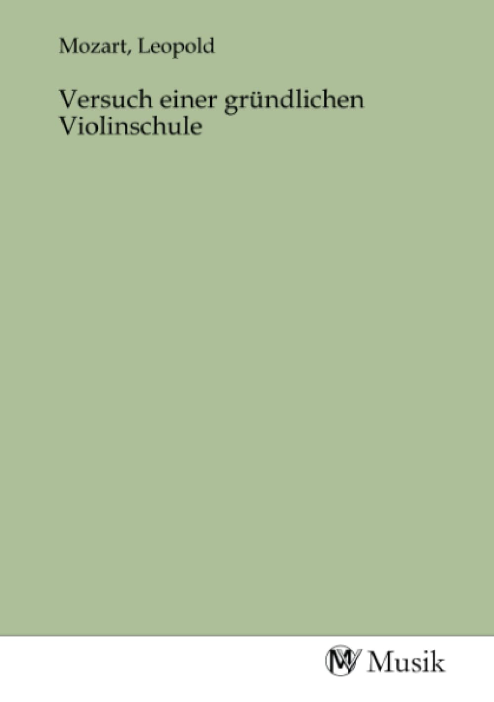 Product Image: Versuch einer gründlichen Violinschule