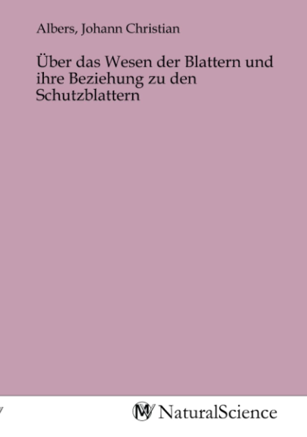 Über das Wesen der Blattern und ihre Beziehung zu den Schutzblattern Books