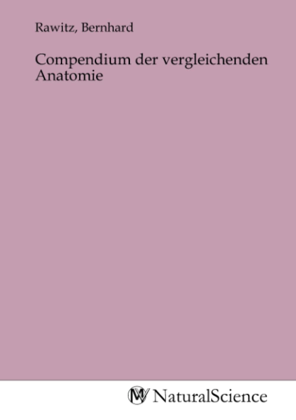 Product Image: Compendium der vergleichenden Anatomie
