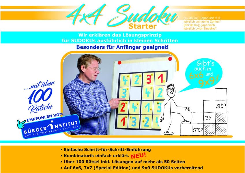 4x4 Sudoku Starter: Das einfach gehaltene Erklär- und Lernheft mit vielen neuen Hilfen Business, Finance & Career