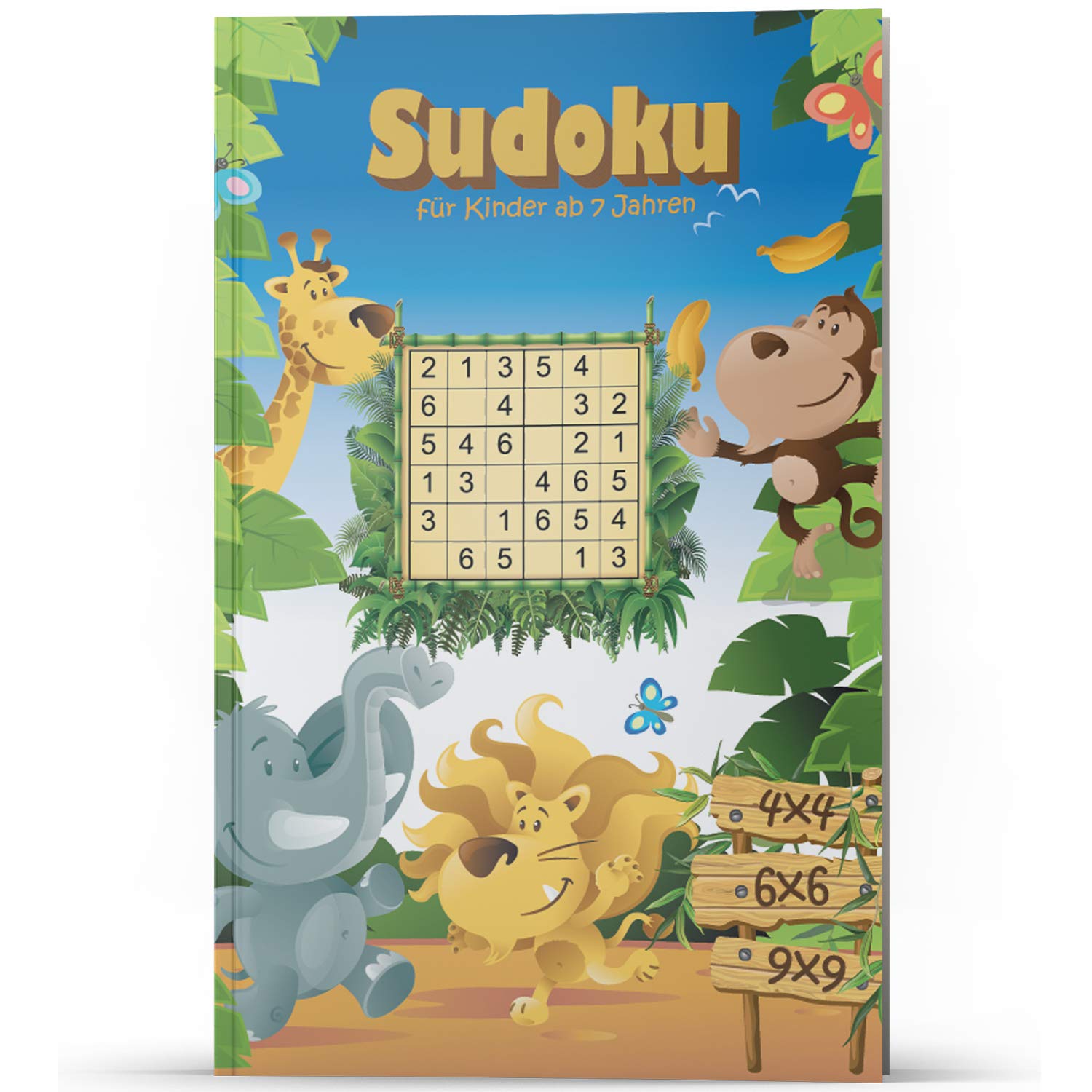 Sudoku für Kinder ab 7 Jahren: 200 Sudoku-Rätsel für Kinder, fördert logisches Denken, 4x4 6x6 9x9 Sudokus, leicht bis schwer, Konzentrationsspiele, ... für Kinder, tolle Beschäftigung für Kinder Contemporary literature Books