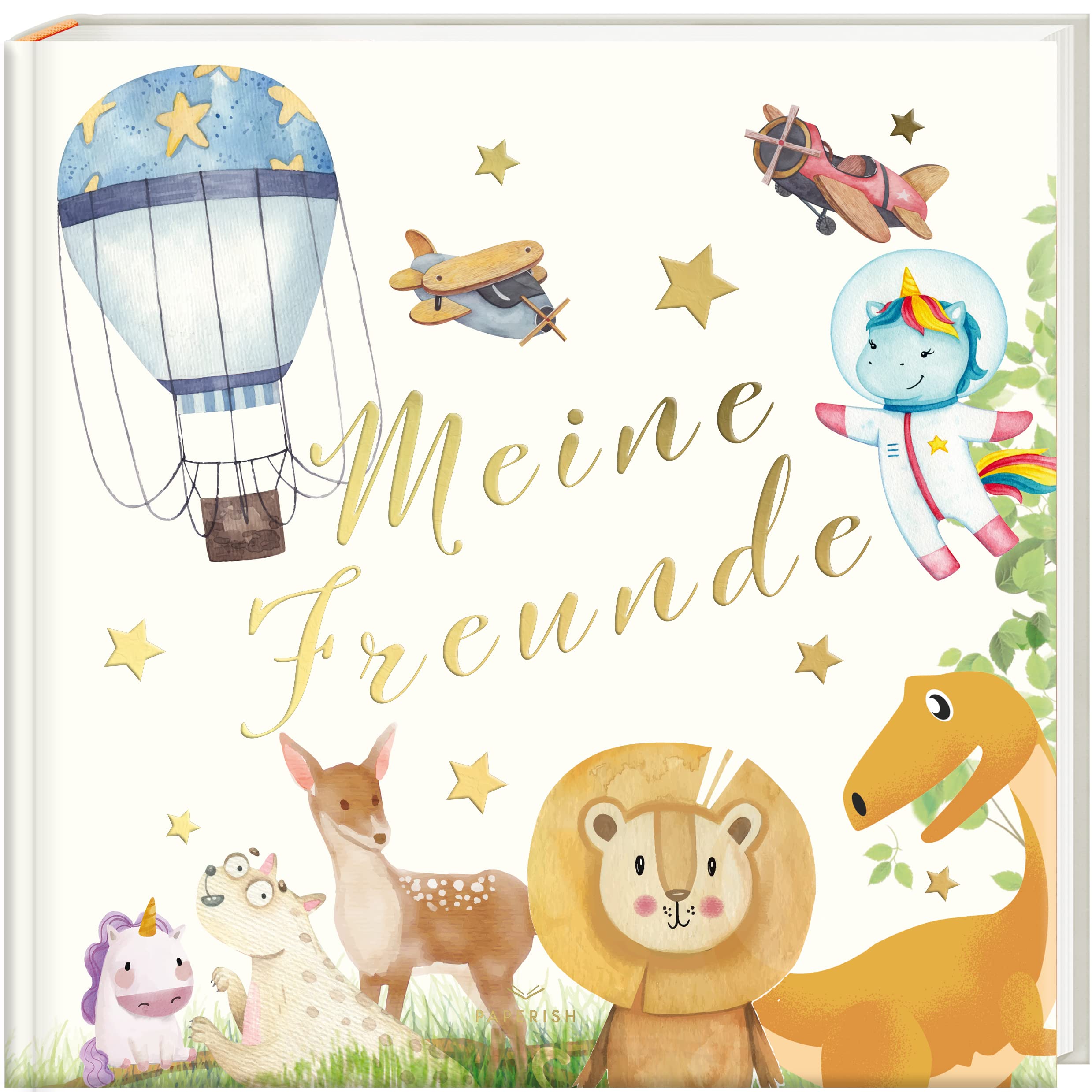 Freundebuch - MEINE FREUNDE: Freundebuch für Kita und Kindergarten, Geschenk Kindergarten, Freundschaftsbuch für Mädchen und Jungen PAPERISH® Living & Furnishing