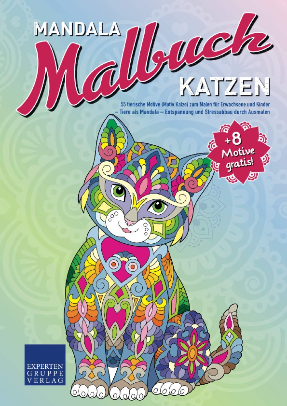 Mandala Malbuch Katzen: 55 tierische Motive (Motiv Katze) zum Malen für Erwachsene und Kinder – Tiere als Mandala – Entspannung und Stressabbau durch Ausmalen (Mandala Malbücher Tiermotive) Arts & Music