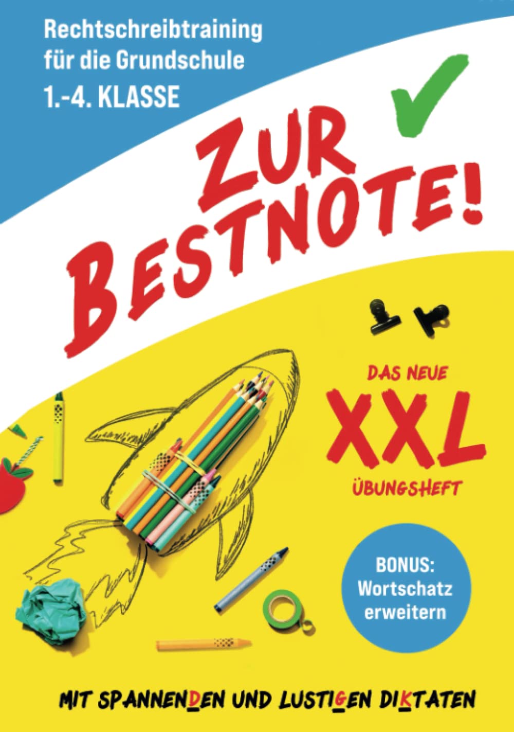 Zur Bestnote! - Das große Rechtschreibtraining Buch zur Grundschule für 1. Klasse, 2. Klasse, 3. Klasse und 4. Klasse: Das neue XXL-Übungsheft mit spannenden & lustigen Diktaten für Kinder ab 6 Jahren Media & Communication