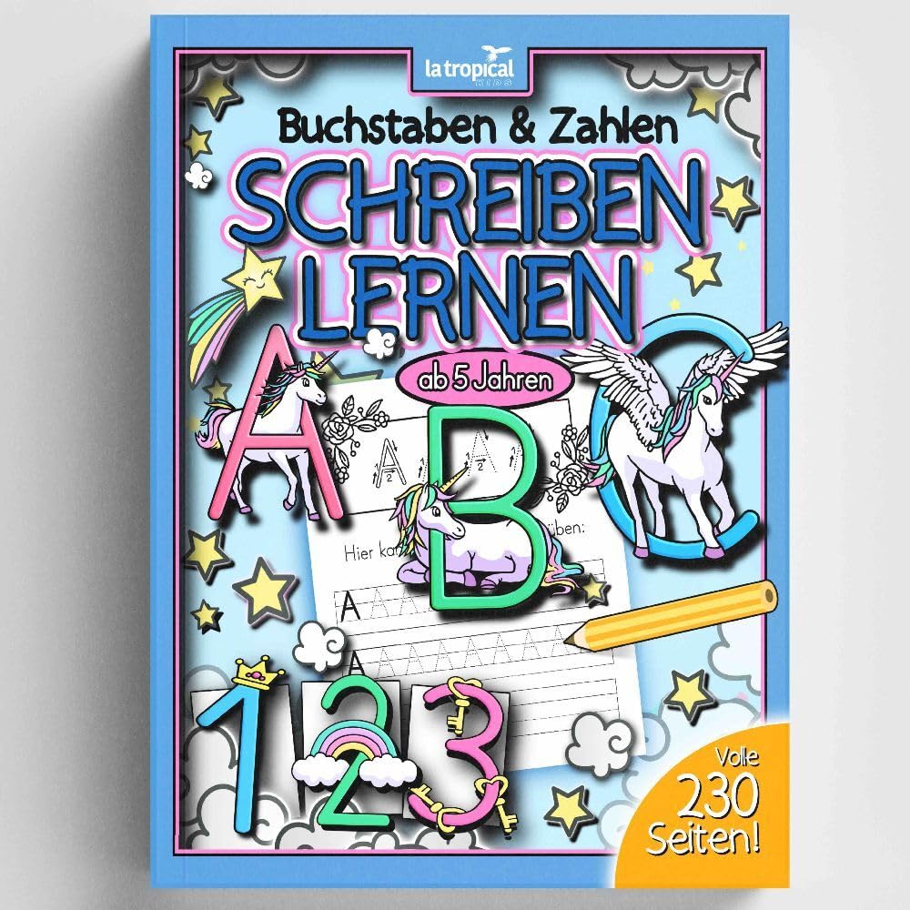Buchstaben und Zahlen schreiben lernen ab 5 Jahren Religion & Esotericism